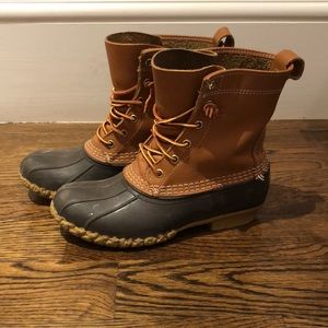 LL Bean Boots, 8” brown/tan